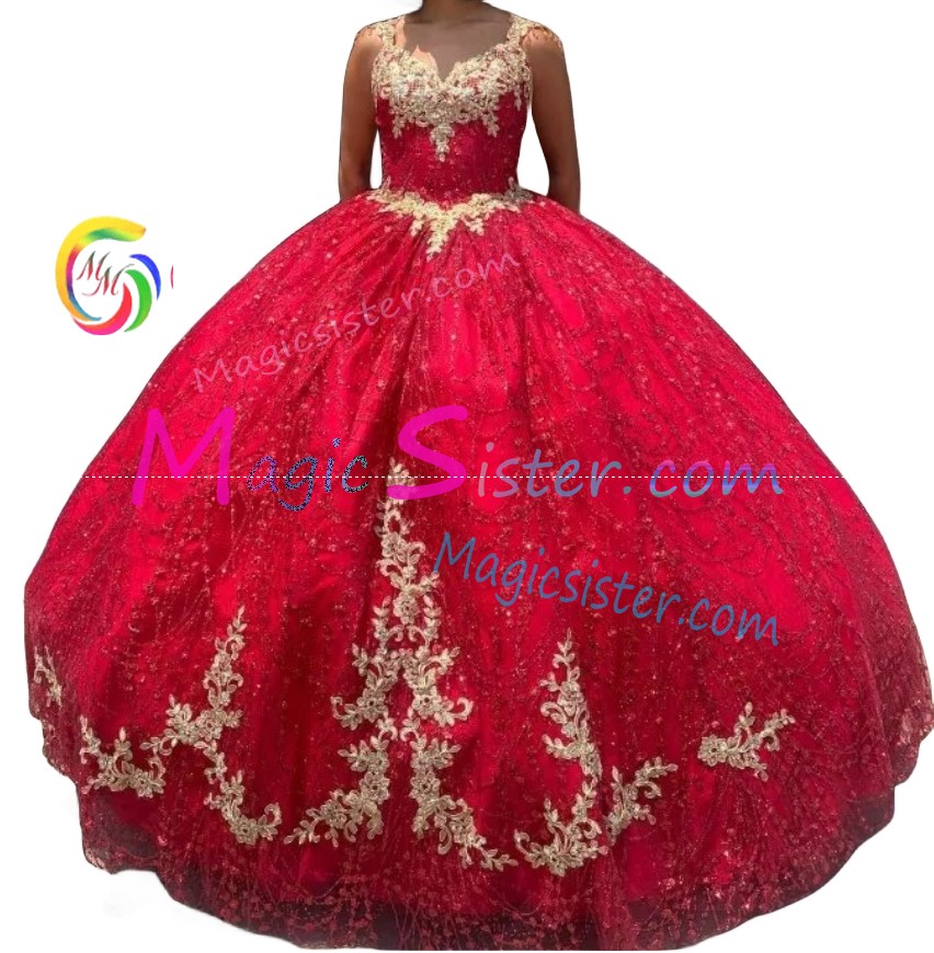 Topselling Luxury Red Quinceanera Dress