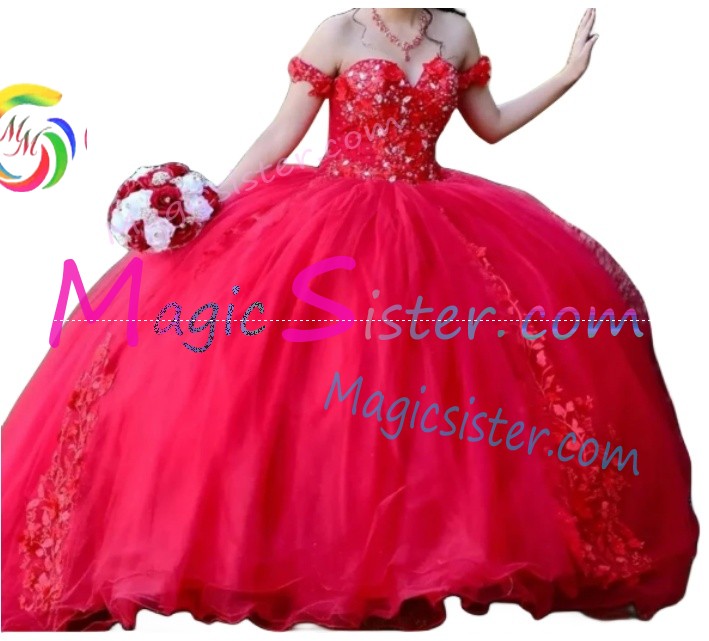 Topselling Luxury Red Quinceanera Dress