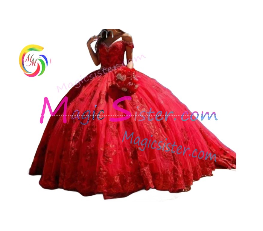 Topselling Luxury Red Quinceanera Dress