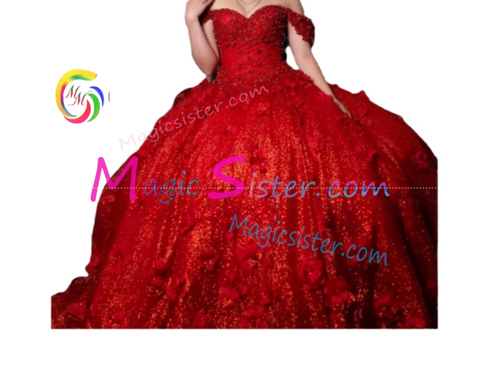 Topselling Luxury Red Quinceanera Dress