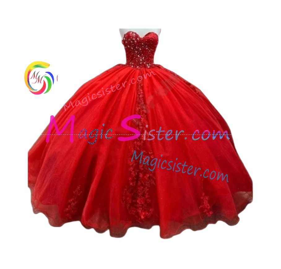 Topselling Luxury Red Quinceanera Dress