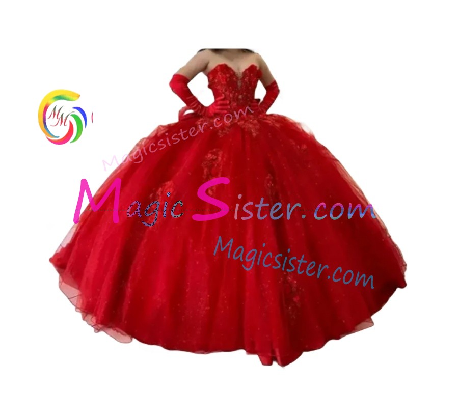 Topselling Luxury Red Quinceanera Dress