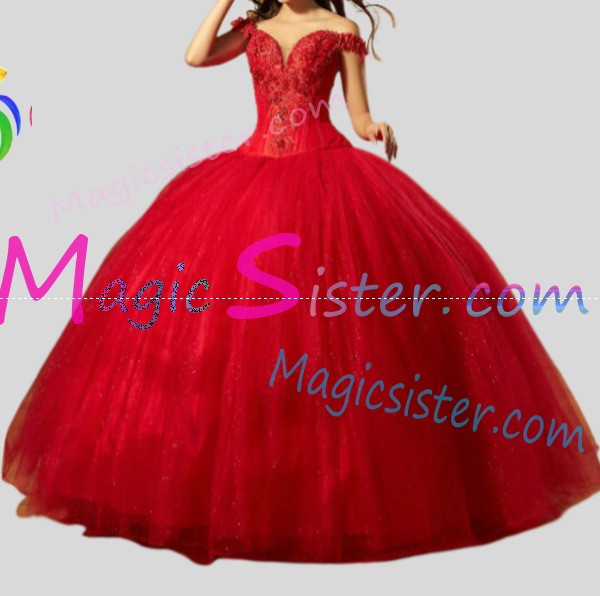 Topselling Instock Factory Red Quinceanera Dress