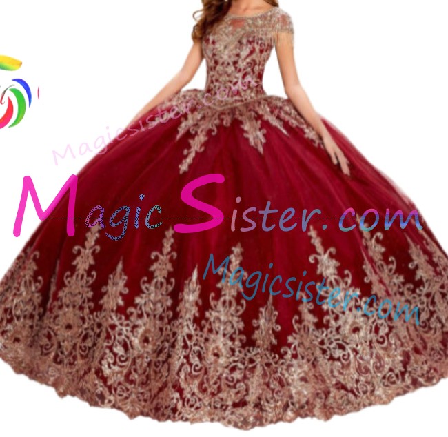 Hotselling Beautiful Burgundy Quinceanera Dress