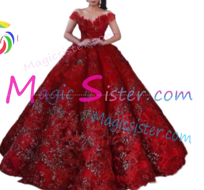 Hotselling Beautiful Burgundy Quinceanera Dress