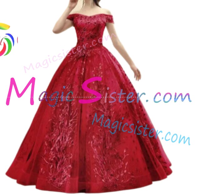 Hotselling Burgundy Quinceanera Dress