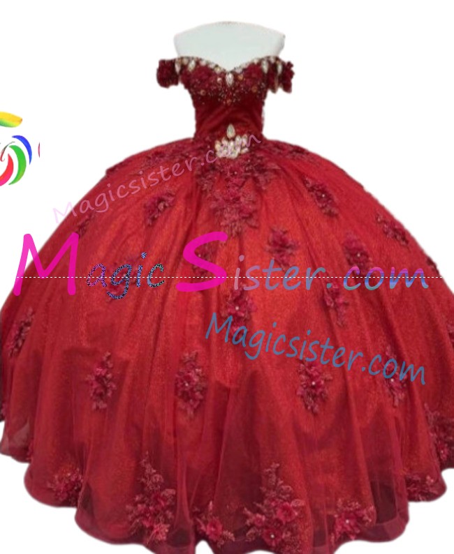 Hotselling Luxury Burgundy Quinceanera Dress