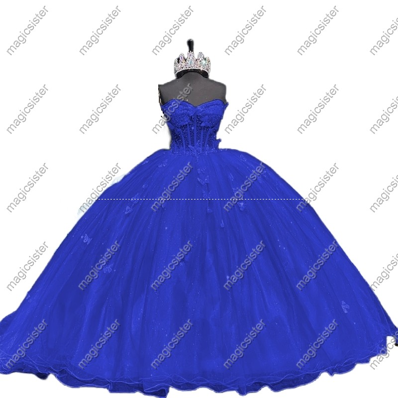 Topselling Factory Wholesale Princess Butterfly Quinceanera Dress