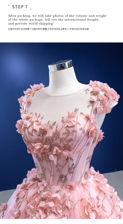Instock 3D Flowers quinceanera dresses