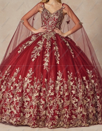 Instock Factory Wholesale Butterfly Quninceanera Dress
