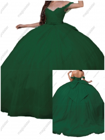 Emerald Green Unique Factoy Wholesale Glitter Quinceanera Dresses