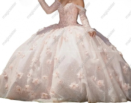 Blush Gorgeous Glitter Factory Wholesale Quinceanera Dress