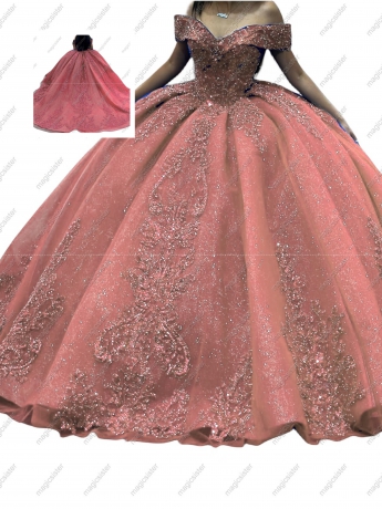 Blush Factory Wholesale Fashionable Sequins Quinceanera Dress