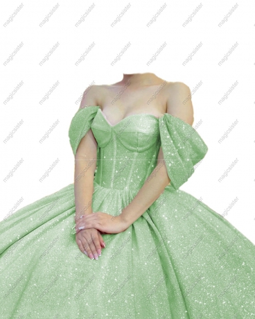 Unique Luxury Glitter Quinceanera Dresses