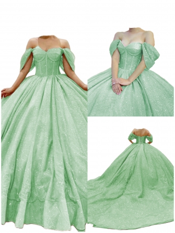 Unique Luxury Glitter Quinceanera Dresses