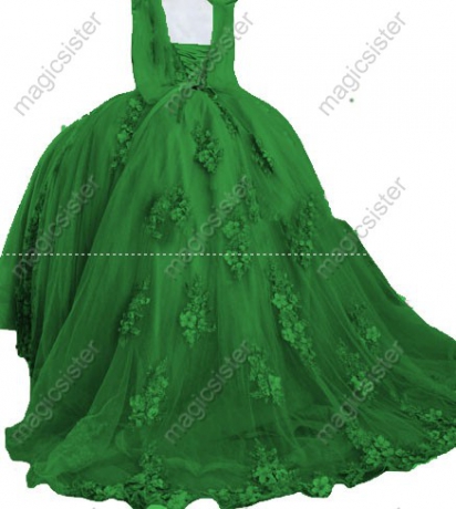 Customized Factory Wholesale 3D Floral Quinceanera Dress