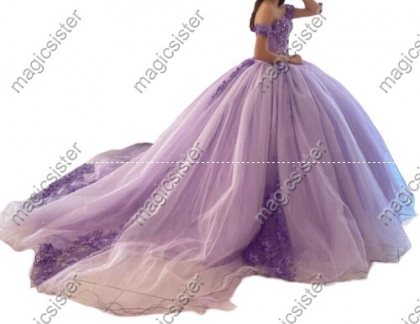 Blush Elegant Princes Sweet Quinceanera Dresses Ball Gown Floral Lace Luxury Prom Dress