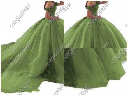 Elegant Princes Sweet Quinceanera Dresses Ball Gown Floral Lace Luxury Prom Dress