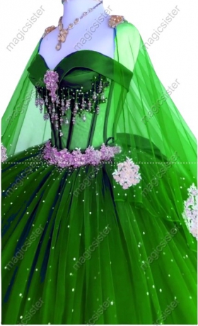 Emerald Green Factory Wholesale Hotselling Customed Make Quinceanera Dress