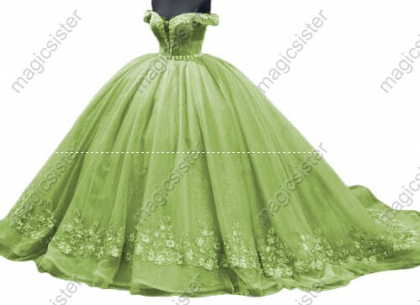 Sage Factory Wholesale Flower Ball Gown Quinceanera Dress