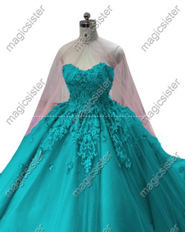 Factory wholesale adult ceremony shawl quinceanera dress