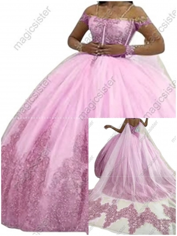 blush Factory Wholesale Fashionable Sequins Quinceanera Dress