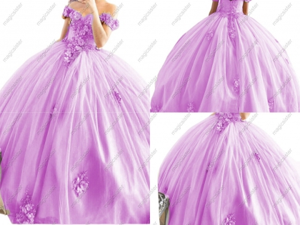 Beaded Quinceanera Dresses Off Shoulder Ball Gowns Sweet
