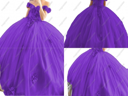 Beaded Quinceanera Dresses Off Shoulder Ball Gowns Sweet