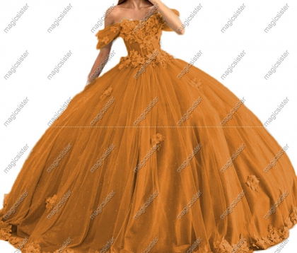 Factory wholesale off shoulder lace applique quinceanera dress