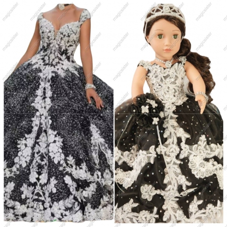 Quinceanera Dresses Ball Gown Birthday Party Dress Lace Up Graduation Gown With Bow