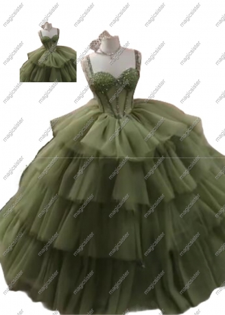 Sage Factory Wholesale TopSelling Green System Quinceanera Dress