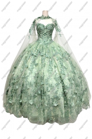 Factory Wholesale TopSelling Sage Quinceanera Dress