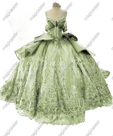 Factory Wholesale TopSelling Sage Quinceanera Dress