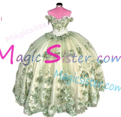 Beautiful TopSelling Sage Quinceanera Dres