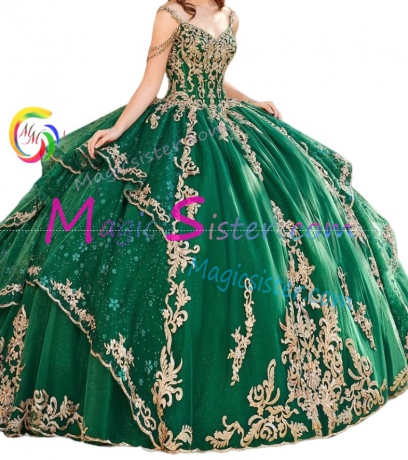 Luxurious Topselling Emerald Green Quinceanera Dress