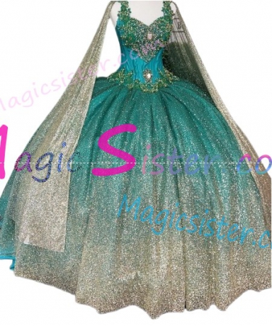 Luxury Topselling Emerald Green Quinceanera Dress