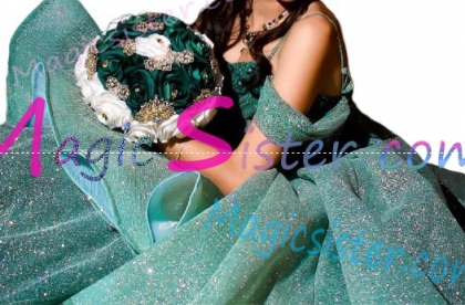 Pretty Topselling Emerald Green Quinceanera Dress