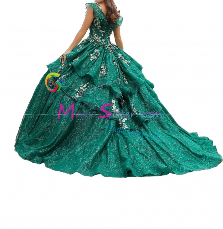 Beautiful Topselling Emerald Green Quinceanera Dress