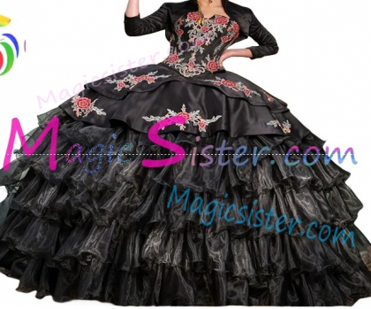 Hotselling Embroidery Charro Quinceanera Dress