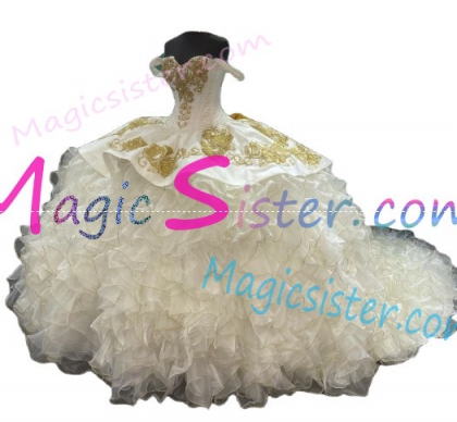 Beautiful Embroidery Charro Quinceanera Dress