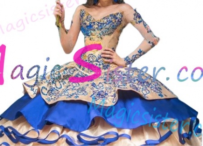 Hotselling Embroidery Charro Quinceanera Dress