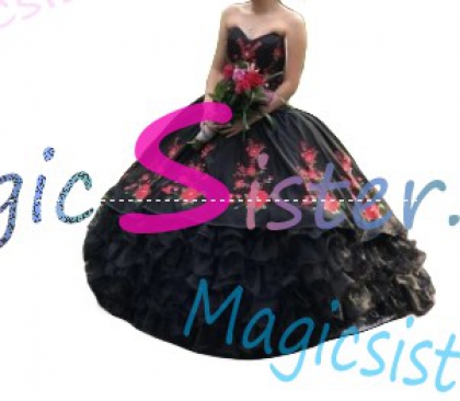 Instock Embroidery Charro Quinceanera Dress