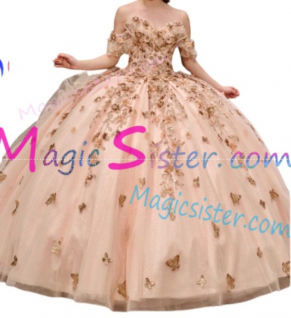 New Style Butterfly Luxurious Quinceanera Dress
