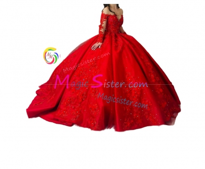 Hotselling Luxury Red Quinceanera Dress