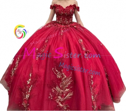 Red Luxurious Elegant Fashionable Quinceanera Dress