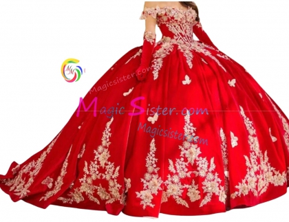 Topselling Luxurious Elegant Fashionable Red Quinceanera Dress