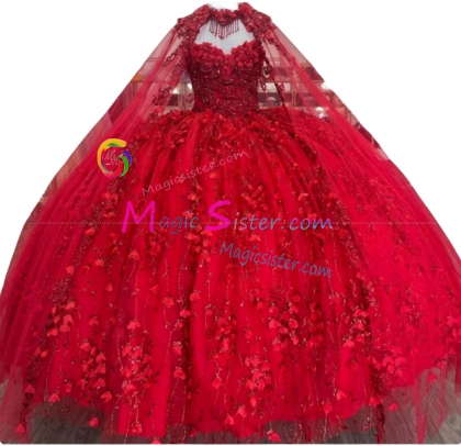 Topselling Luxurious Red Quinceanera Dress