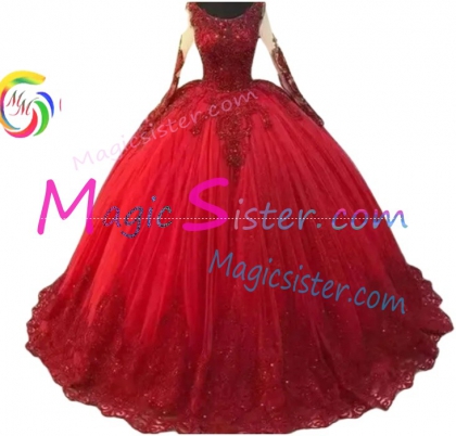 Topselling Luxury Red Quinceanera Dress