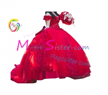 Topselling Luxury Red Quinceanera Dress