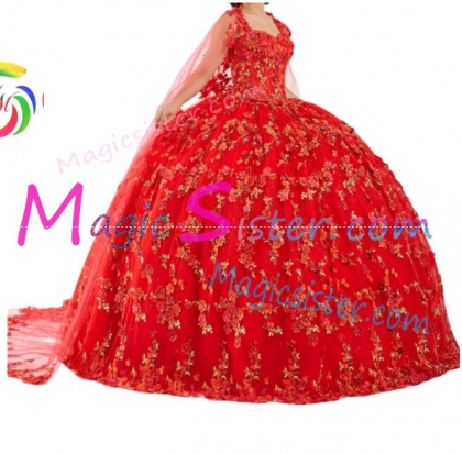 Topselling Beautiful Red Quinceanera Dress